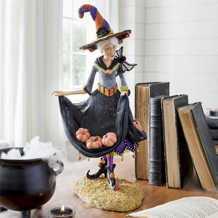 Artisan Decor | Witch Figurine with Intricate Detailing | Unique Halloween Decoration for Enchanting Spaces 2