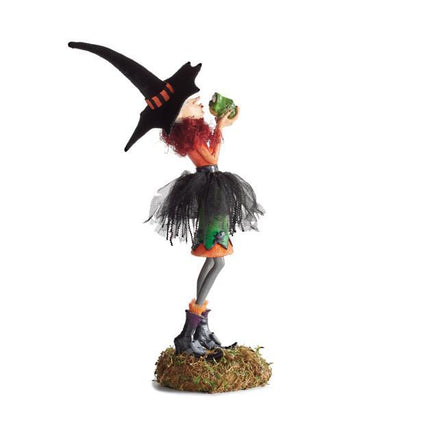 Artisan Decor | Witch Figurine with Intricate Detailing | Unique Halloween Decoration for Enchanting Spaces 4