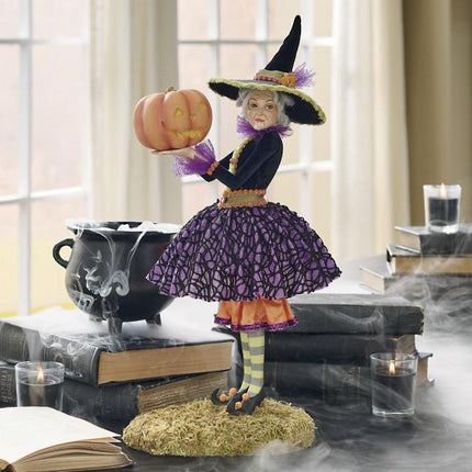 Artisan Decor | Witch Figurine with Intricate Detailing | Unique Halloween Decoration for Enchanting Spaces 8