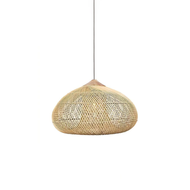 Artisan Rattan Pendant Light | Handcrafted Design with Adjustable Height | Unique Kitchen Pendant Lighting for Cozy Ambiance 0