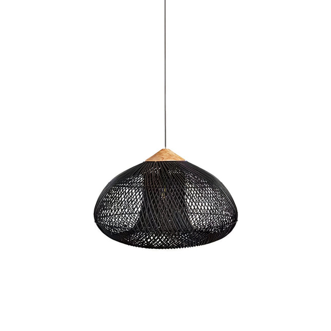 Artisan Rattan Pendant Light | Handcrafted Design with Adjustable Height | Unique Kitchen Pendant Lighting for Cozy Ambiance 1