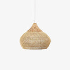 Model C Size: Diameter 20 in x H 16 in / Natural wood & Natural rattan