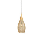 Model D Size: Diameter 10 in x H 20 in / Natural wood & Natural rattan