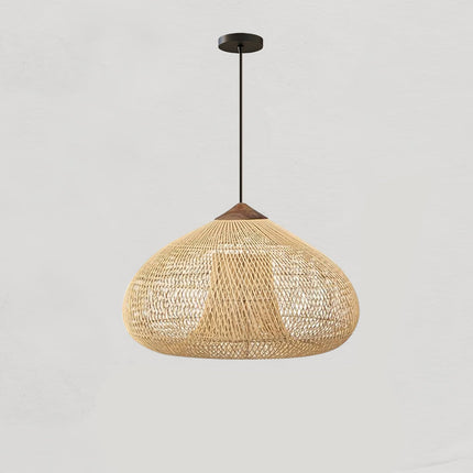 Artisan Rattan Pendant Light | Handcrafted Design with Adjustable Height | Unique Kitchen Pendant Lighting for Cozy Ambiance 3