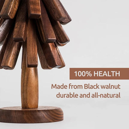Artisan Wooden Coasters | Custom Coasters for Drinks with Tree Holder | Elegant Protection for Your Surfaces 7