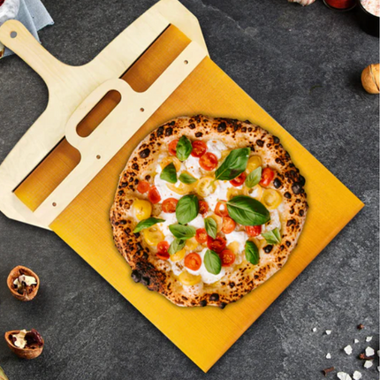 Artisanal Birch Pizza Peel with Sliding Mechanism | Perfect for Homemade Pizzas 4