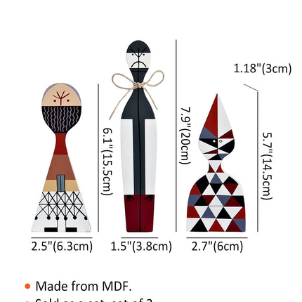 Artisanal Wooden Figures | Handcrafted Decorative Accents for Festive Cheer | Unique MDF Creations for Home Decor 6