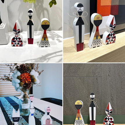 Artisanal Wooden Figures | Handcrafted Decorative Accents for Festive Cheer | Unique MDF Creations for Home Decor 8