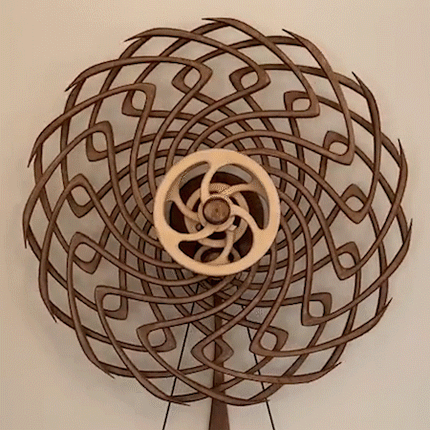 Artistic Collection | Kinetic Sculpture with Unique Motion | Handmade Wooden Artwork for Relaxation and Focus 2