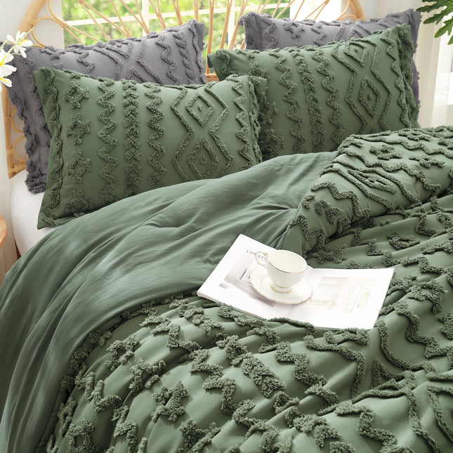 Artistic Comforter Set | King Comforter Set with Intricate Embroidery | Ultra-Soft Bedding for Year-Round Comfort 1