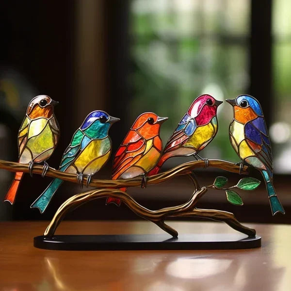 Artistic Glass Bird Figurines | Handmade Colorful Decor for Elegant Interiors - Premium Glass Design for Versatile Home Decoration 1