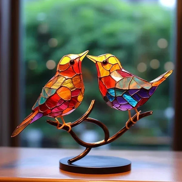 Artistic Glass Bird Sculpture | Handcrafted Design with Vibrant Colors | Unique Home Decor for Elegant Living Spaces 1