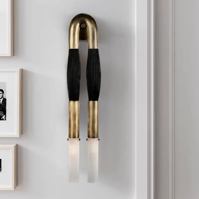 Artistic Horsehair | Wall Sconce Lighting with Elegant Tassel Design | Unique Home Decor for Ambient Illumination 1