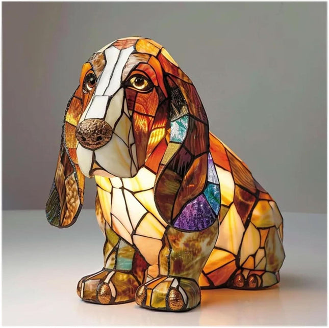Artistic LED Accent Lamp | Dog Breed Sculpture with Warm Glow | Decorative Night Light for Home Ambiance 0