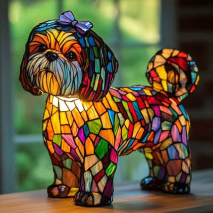 Artistic LED Accent Lamp | Dog Breed Sculpture with Warm Glow | Decorative Night Light for Home Ambiance 13