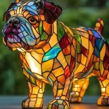 Artistic LED Accent Lamp | Dog Breed Sculpture with Warm Glow | Decorative Night Light for Home Ambiance 23