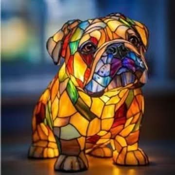 Artistic LED Accent Lamp | Dog Breed Sculpture with Warm Glow | Decorative Night Light for Home Ambiance 28