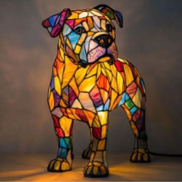 Artistic LED Accent Lamp | Dog Breed Sculpture with Warm Glow | Decorative Night Light for Home Ambiance 8