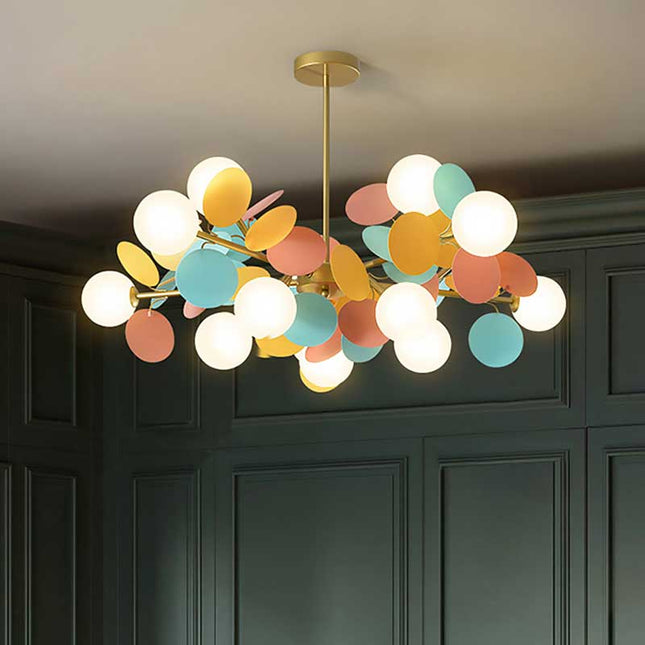 Artistic LED Chandelier | Colorful Branch Design with Energy-Efficient Lighting | Modern Ceiling Fixture for Elegant Interiors 1