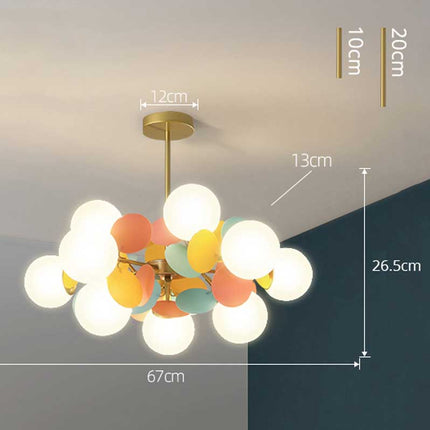 Artistic LED Chandelier | Colorful Branch Design with Energy-Efficient Lighting | Modern Ceiling Fixture for Elegant Interiors 8