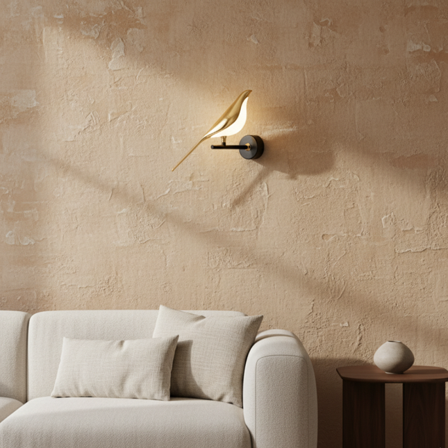Artistic LED Wall Sconce with Bird Design for Elegant Home Decor 1