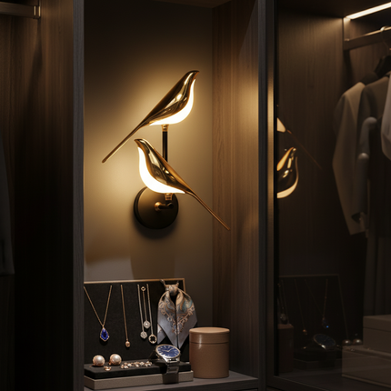 Artistic LED Wall Sconce with Bird Design for Elegant Home Decor 8