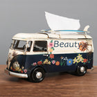 Artistic Retro Tissue Box Cover with Handcrafted Floral Design | Unique Home Decor for Style and Functionality 0