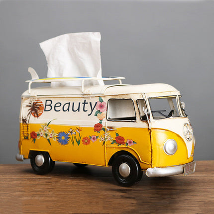 Artistic Retro Tissue Box Cover with Handcrafted Floral Design | Unique Home Decor for Style and Functionality 10