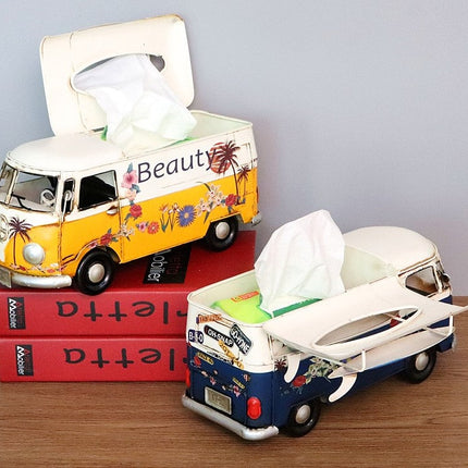 Artistic Retro Tissue Box Cover with Handcrafted Floral Design | Unique Home Decor for Style and Functionality 3