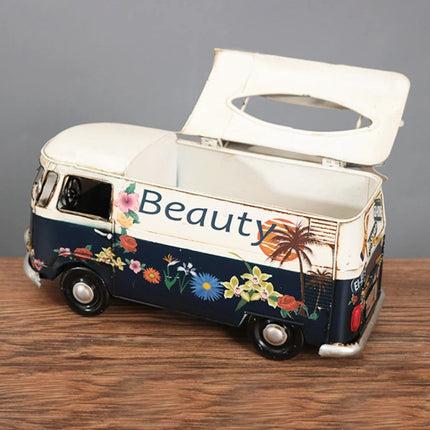 Artistic Retro Tissue Box Cover with Handcrafted Floral Design | Unique Home Decor for Style and Functionality 6