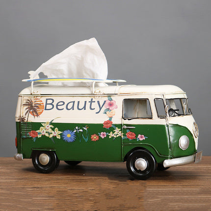 Artistic Retro Tissue Box Cover with Handcrafted Floral Design | Unique Home Decor for Style and Functionality 7