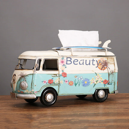 Artistic Retro Tissue Box Cover with Handcrafted Floral Design | Unique Home Decor for Style and Functionality 8