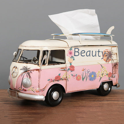Artistic Retro Tissue Box Cover with Handcrafted Floral Design | Unique Home Decor for Style and Functionality 9