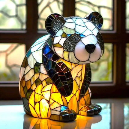 Artistic Table Lamp | Stained Glass Design with Warm Ambient Light | Elegant Lighting for Living Rooms and Bedrooms 10