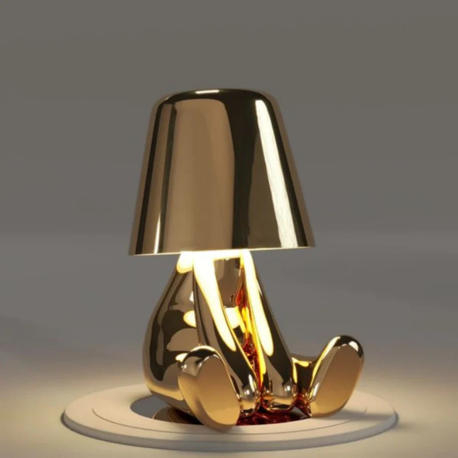 Artistic Touch-Control Table Lamp | Cordless & Dimmable Resin Design for Whimsical Home Decor 0
