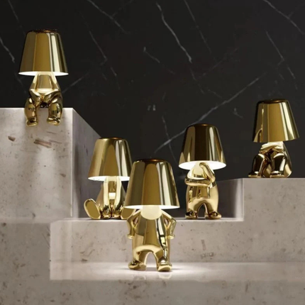 Artistic Touch-Control Table Lamp | Cordless & Dimmable Resin Design for Whimsical Home Decor 2