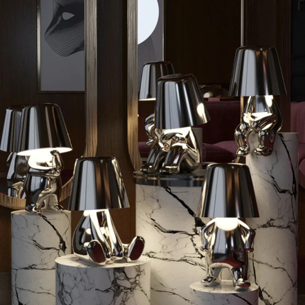 Artistic Touch-Control Table Lamp | Cordless & Dimmable Resin Design for Whimsical Home Decor 3