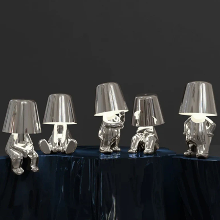Artistic Touch-Control Table Lamp | Cordless & Dimmable Resin Design for Whimsical Home Decor 5