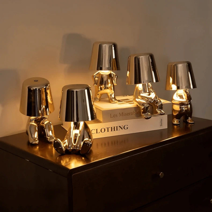 Artistic Touch-Control Table Lamp | Cordless & Dimmable Resin Design for Whimsical Home Decor 6
