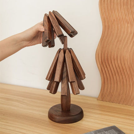 Artistic Walnut Tree Table Mat Set with Unique Texture | Elegant Coasters for Home Decor 10