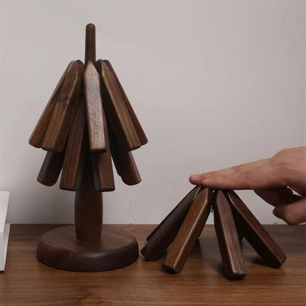 Artistic Walnut Tree Table Mat Set with Unique Texture | Elegant Coasters for Home Decor 6