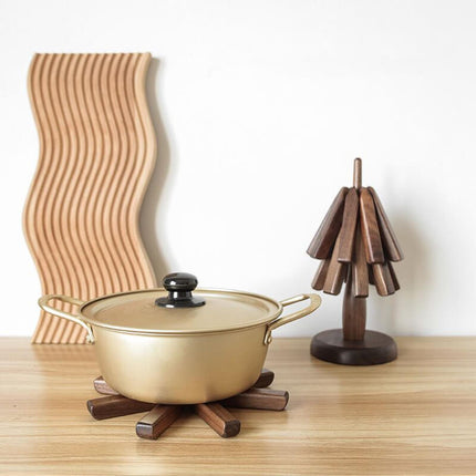 Artistic Walnut Tree Table Mat Set with Unique Texture | Elegant Coasters for Home Decor 7