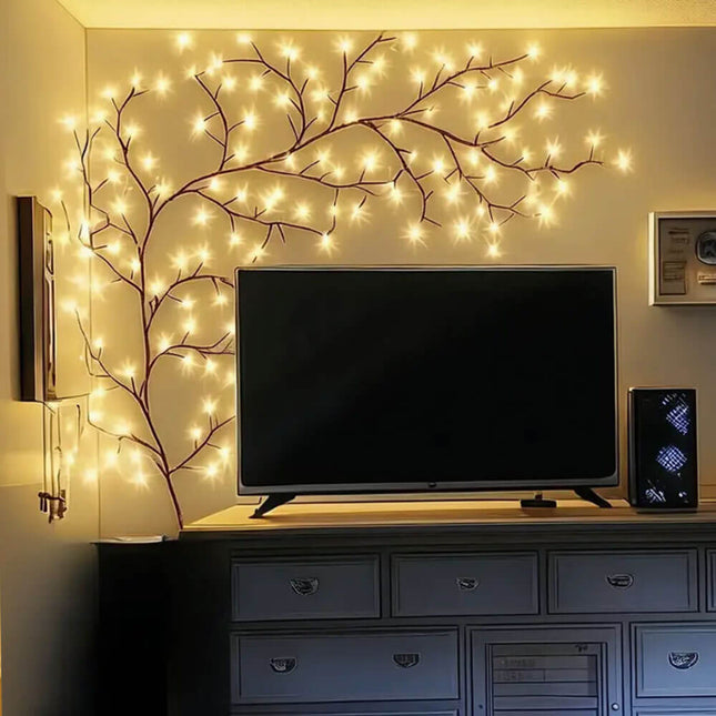 Artistic Willow Branch Lights | Bendable LED Decorative Lighting with Warm Glow | Cozy Ambiance for Home Decor 1