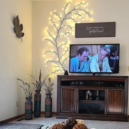 Artistic Willow Branch Lights | Bendable LED Decorative Lighting with Warm Glow | Cozy Ambiance for Home Decor 6