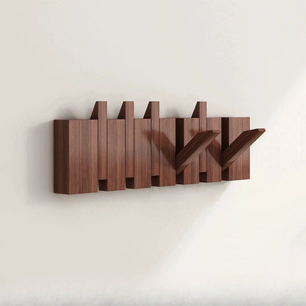 Artistic Wooden Wall Hooks | Foldable Piano Key Design for Stylish Storage 6