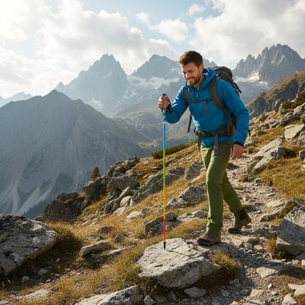 AscendAir | Ultra-Light Hiking Poles with Adjustable Height | Compact Trekking Sticks for Stability and Comfort 1