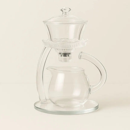 Lotus Borosilicate Glass Teapot, Semi Automatic Magnetic Tea Maker for Tea Lovers – image 7