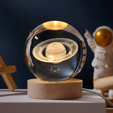 Crystal Touch Lamp, 3D Moon Lamp