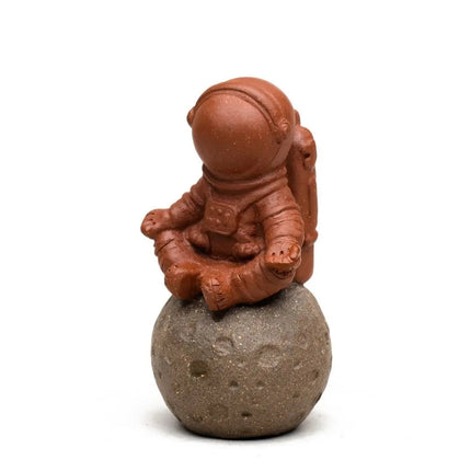 Astronaut Tea Pet, Mini Figurine for Tea Table and Desk Decor