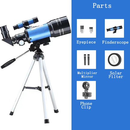 Astronomical Telescope | 150X HD Magnification with Night Vision | Portable Star and Moon Viewing Scope 8